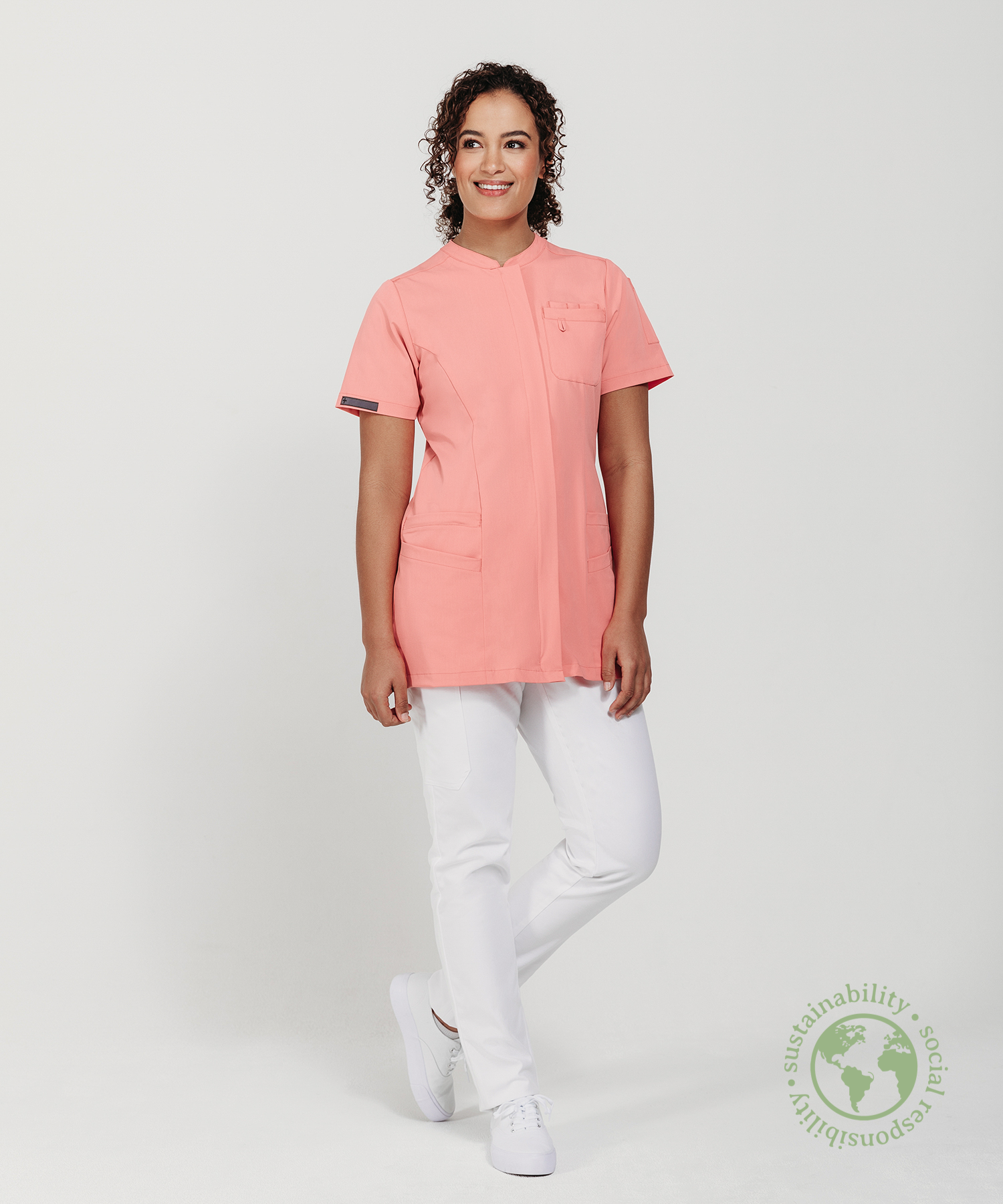 Dames top Linde Pink blossom